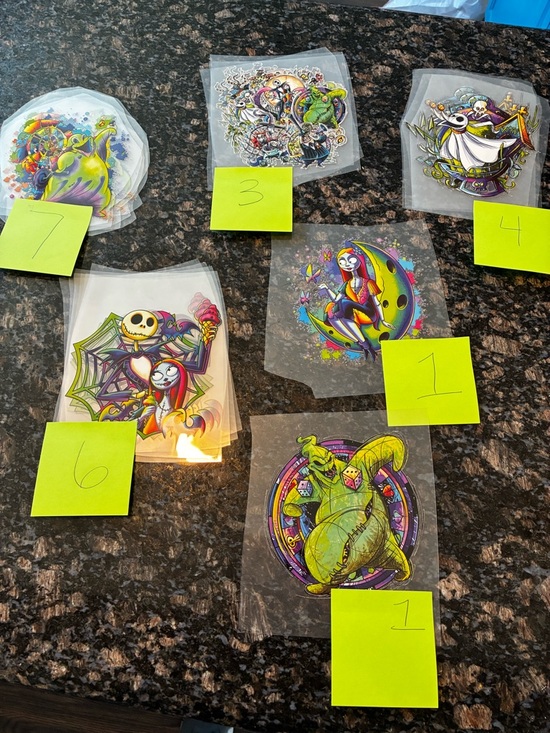 Other - Nightmare Before Christmas Iron-On Transfers Lot of 22 Jack Sally Oogie Disney